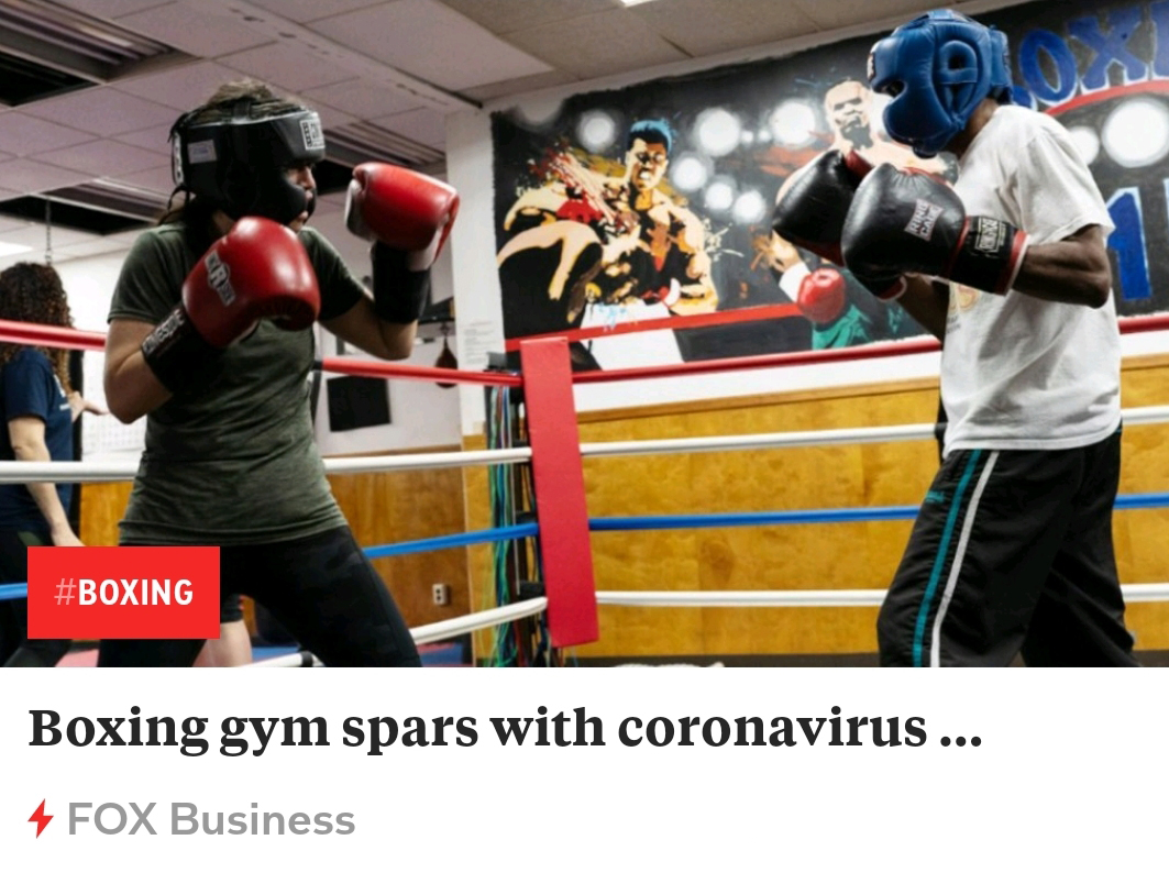 Boxing Gym Spars with Coronavirus Lockdown